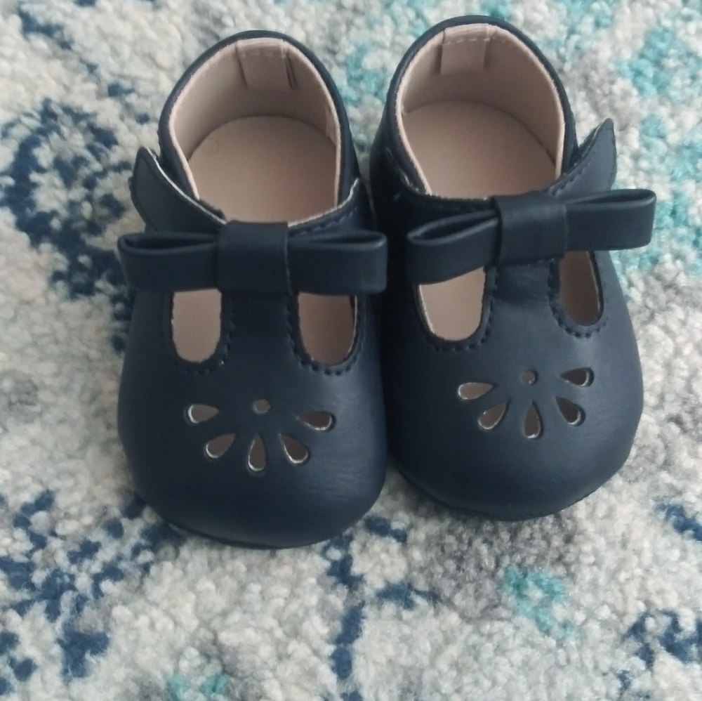 Baby girl navy blue shoes